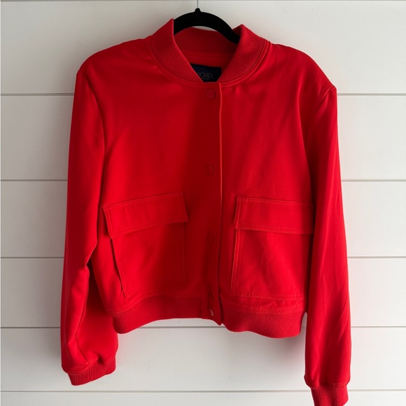 RACHEL Rachel Roy Jackets & Blazers - RACHEL Rachel Roy Bold Red Bomber Jacket, Size Medium